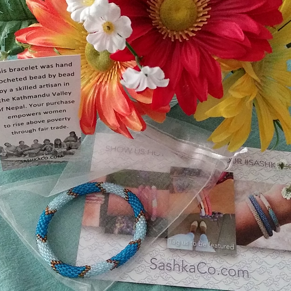 Sashka Crocheted Beaded Bracelet